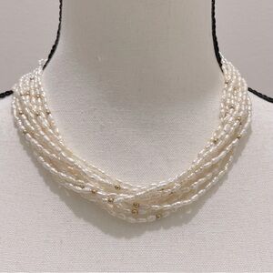 9-Strand 14K & Freshwater Pearl Necklace